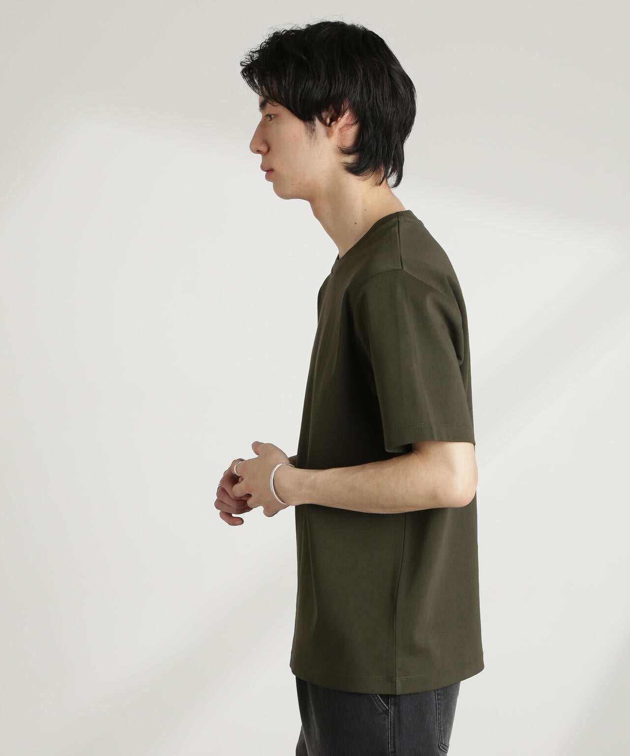 ダブルスムースクルーネックTシャツ 半袖 6725124211