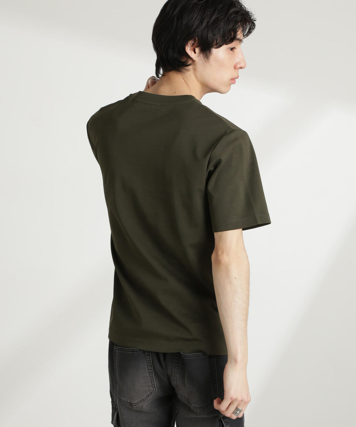 ダブルスムースクルーネックTシャツ 半袖 6725124211