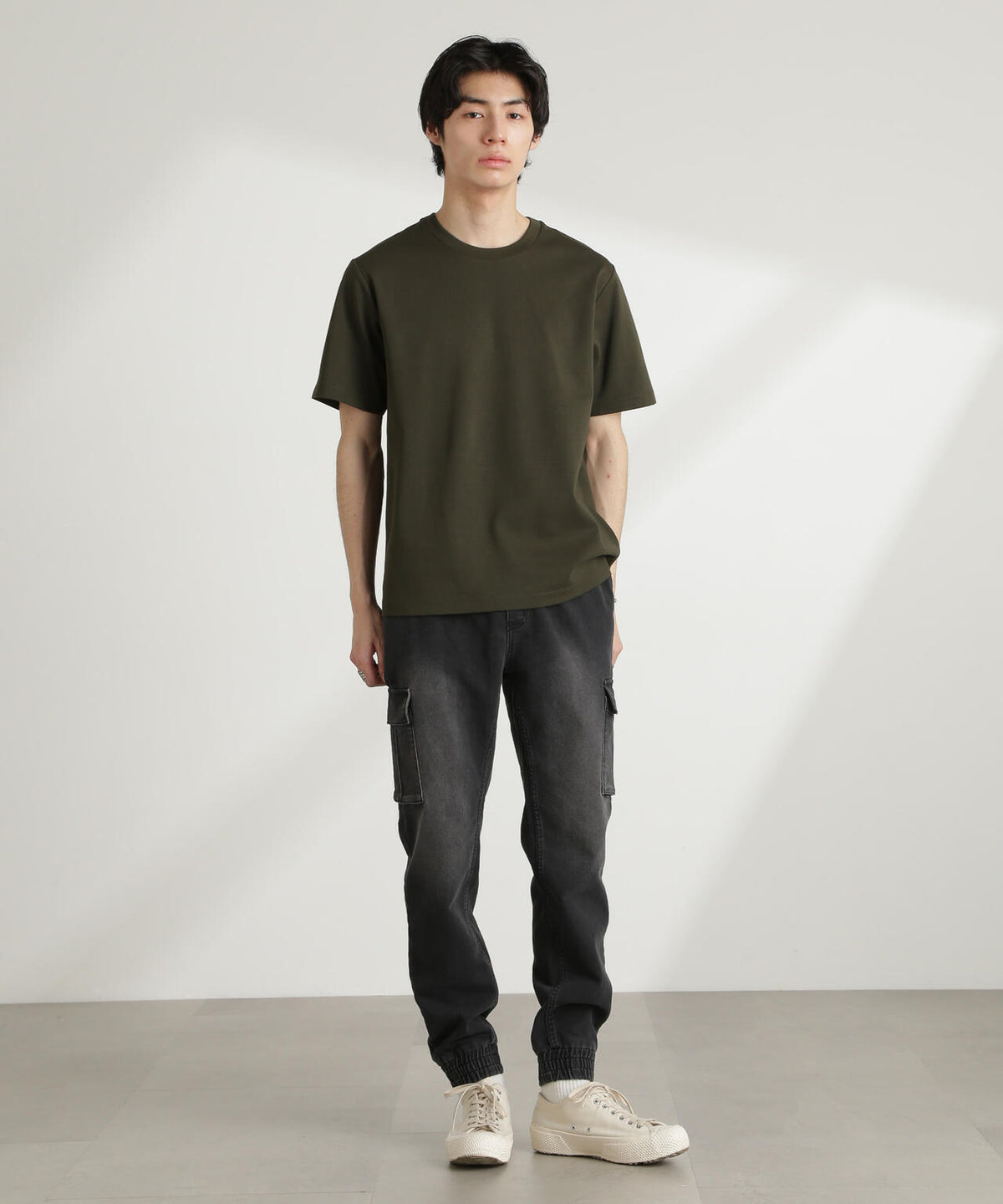 ダブルスムースクルーネックTシャツ 半袖 6725124211