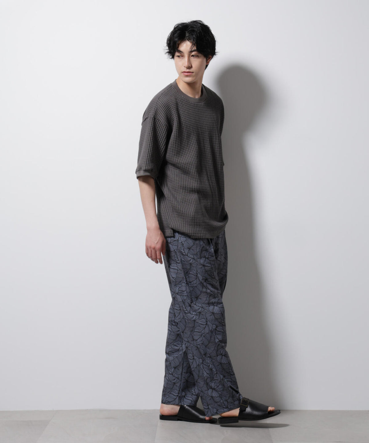 オニワッフルビッグTシャツ 五分袖 6725124216