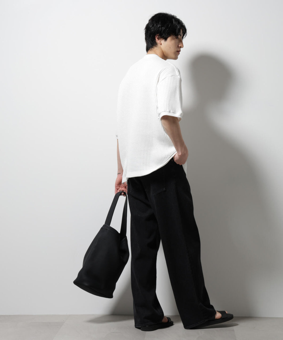 オニワッフルビッグTシャツ 五分袖 6725124216