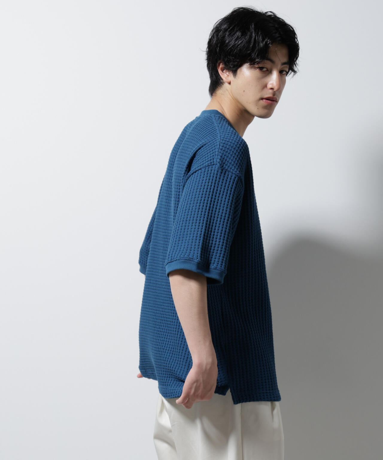 オニワッフルビッグTシャツ 五分袖 6725124216
