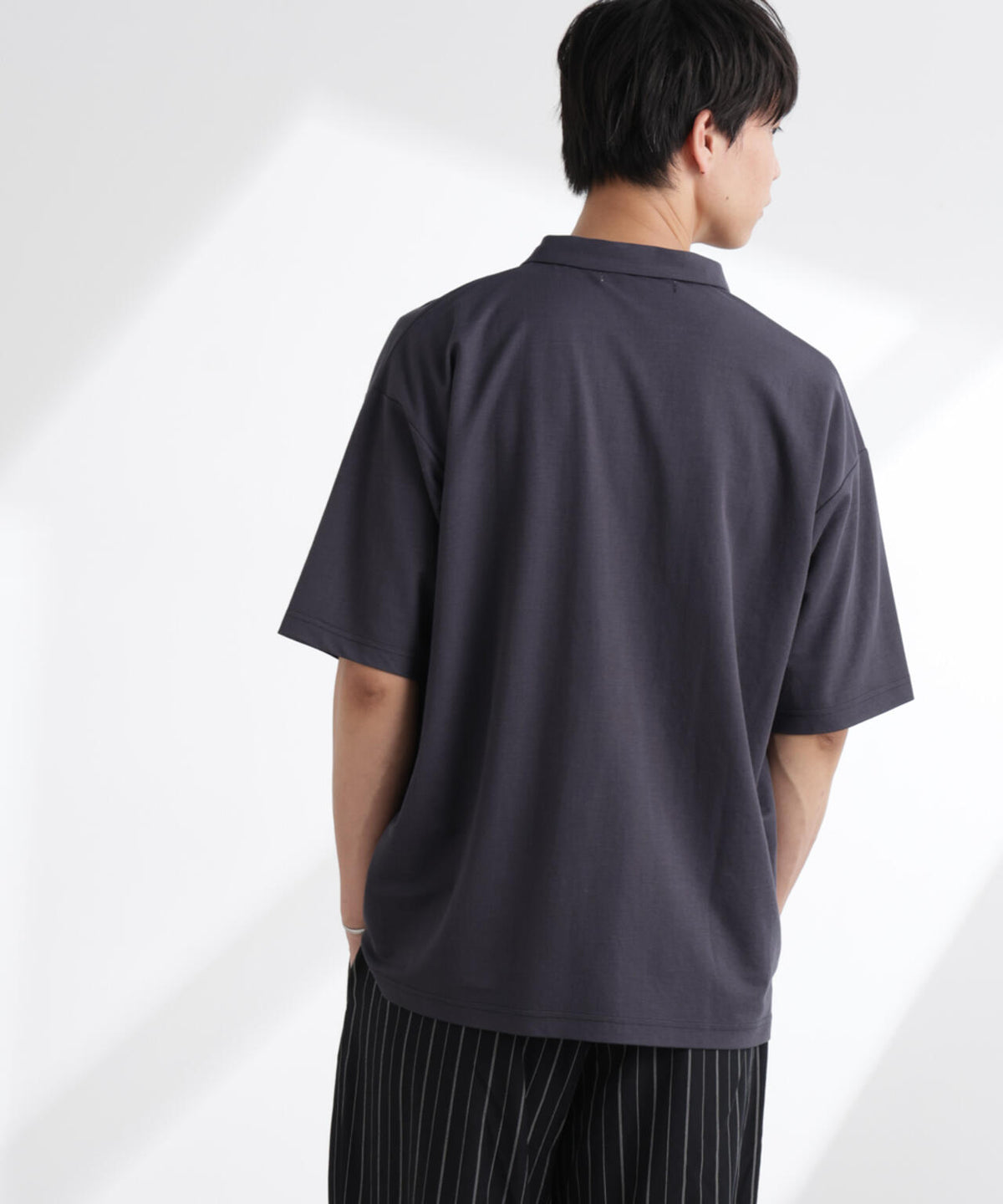 レーヨンナイロンポンチスキッパーシャツ 半袖 6725124217