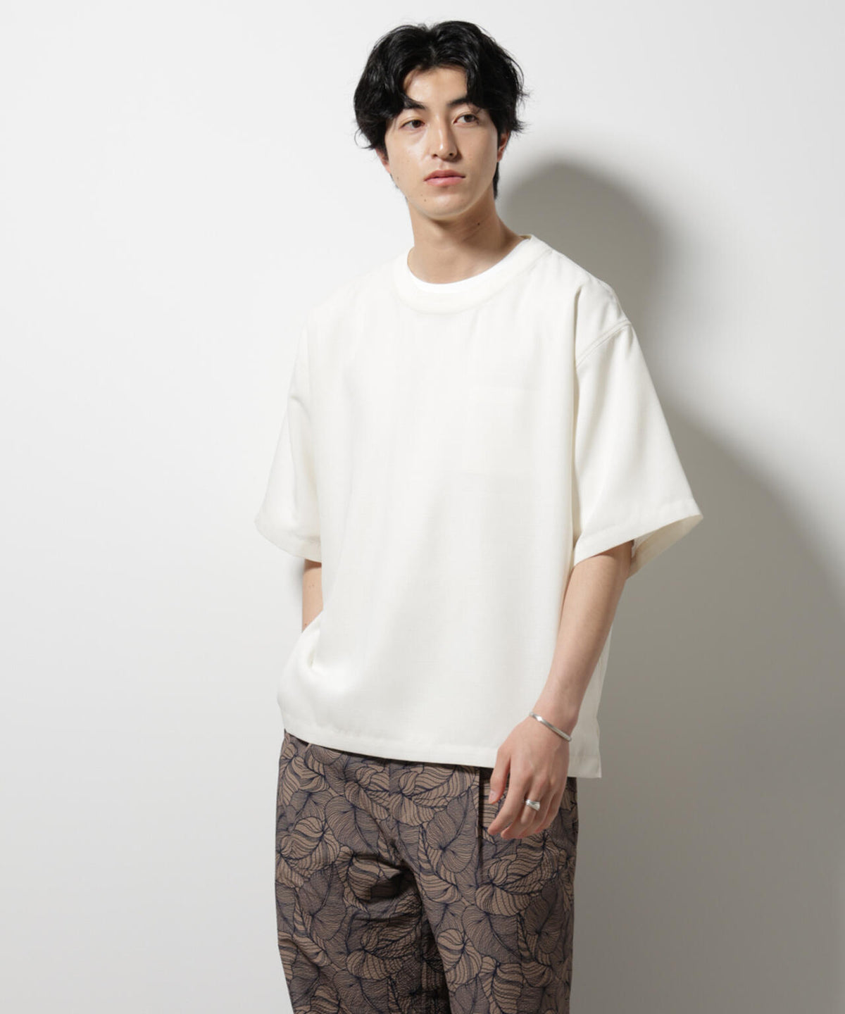 テックリネン布帛Tシャツ 半袖 6725124222