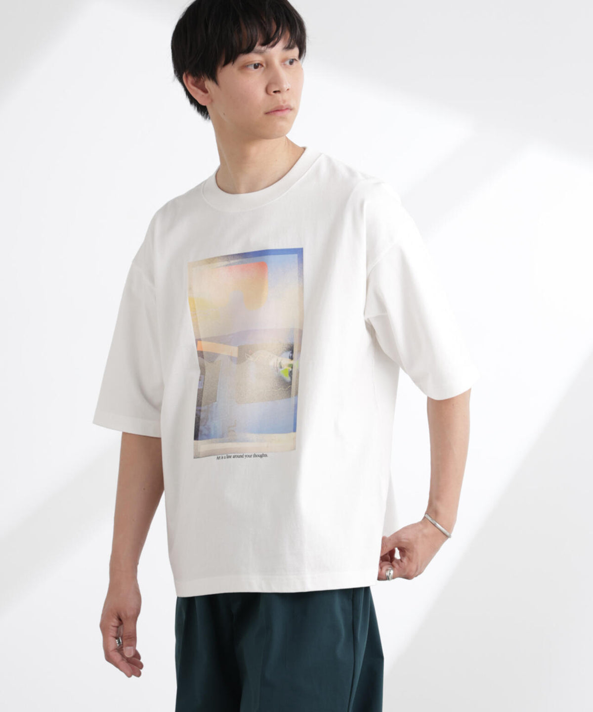 「MOFFISIE」1.0オリジナルプリント Tシャツ 半袖 6725124225