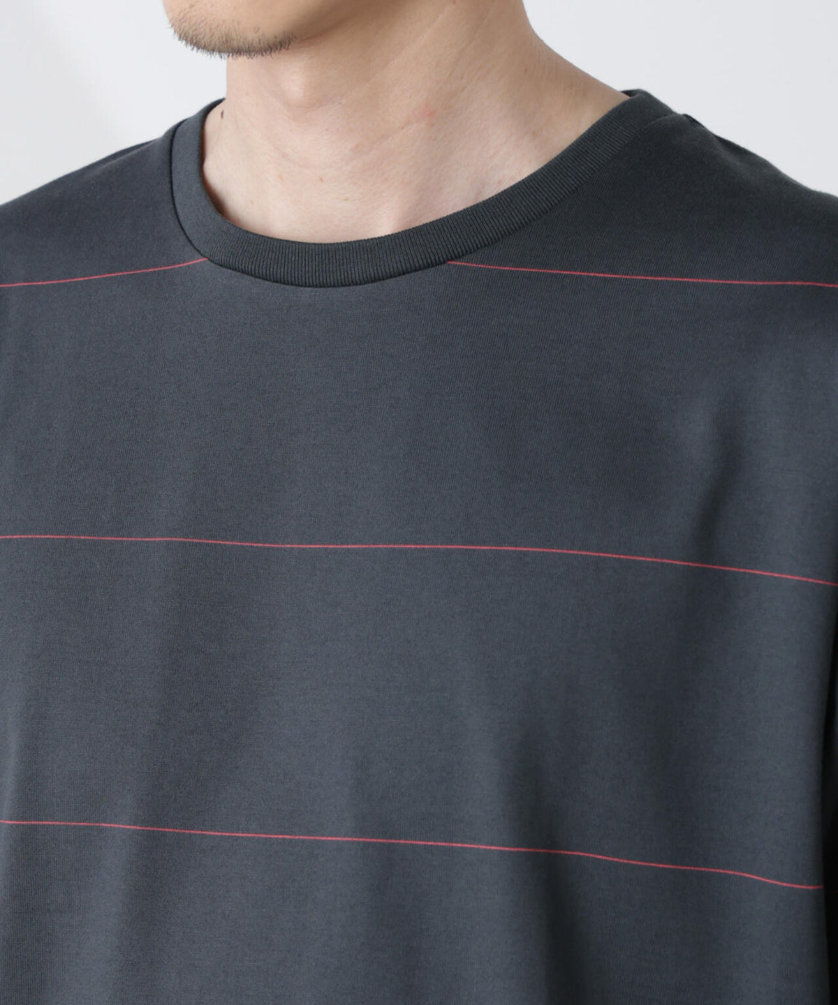パネルボーダーTシャツ 半袖 6725124230