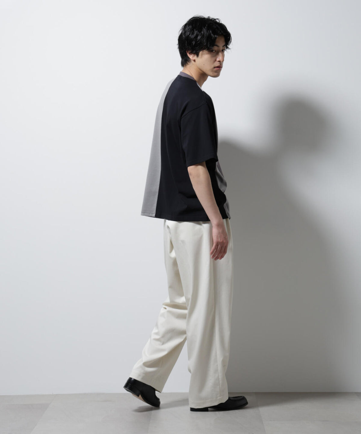 デザイン切替クルーネックTシャツ 半袖 6725124233