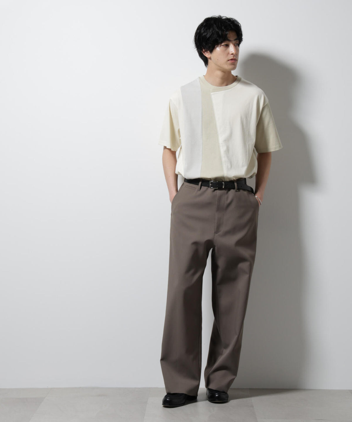 デザイン切替クルーネックTシャツ 半袖 6725124233