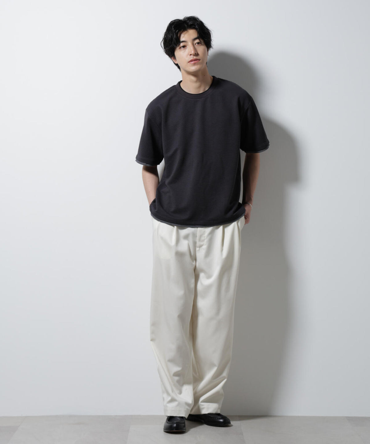 ガーターフェイクレイヤードTシャツ 半袖 6725124236