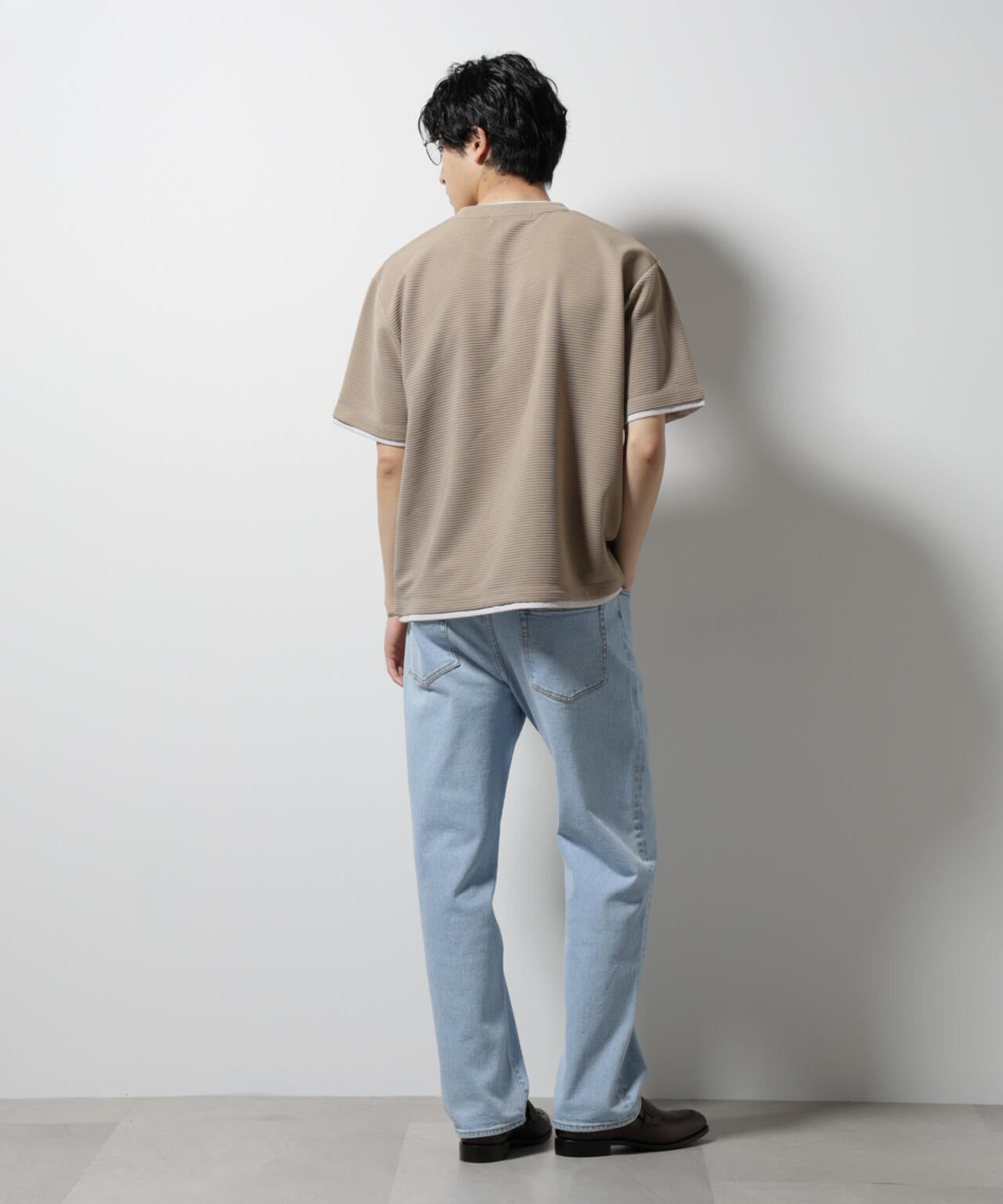 ガーターフェイクレイヤードTシャツ 半袖 6725124236