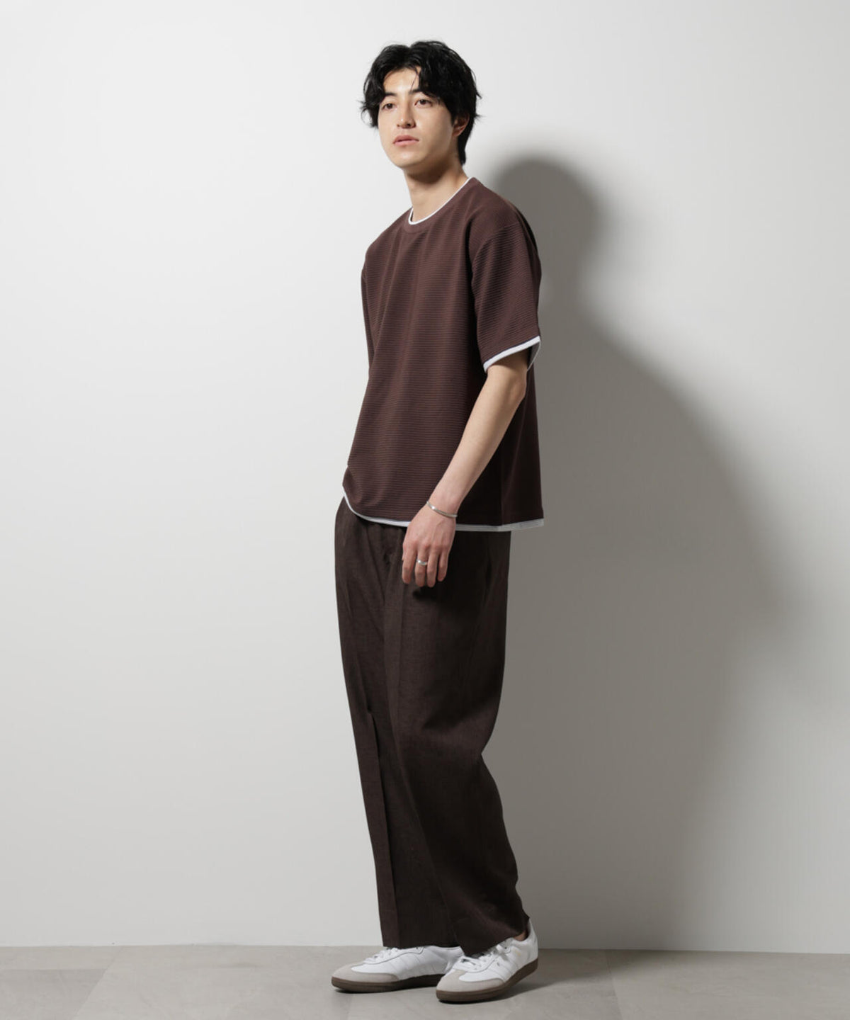 ガーターフェイクレイヤードTシャツ 半袖 6725124236