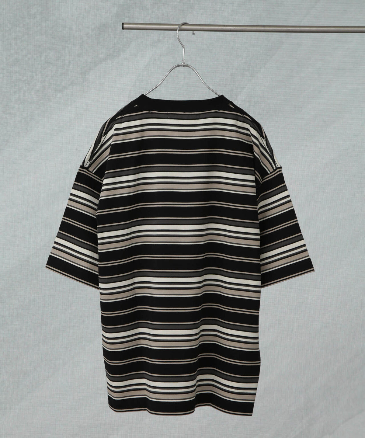 マルチボーダーリラックスTシャツ 半袖 6725124237