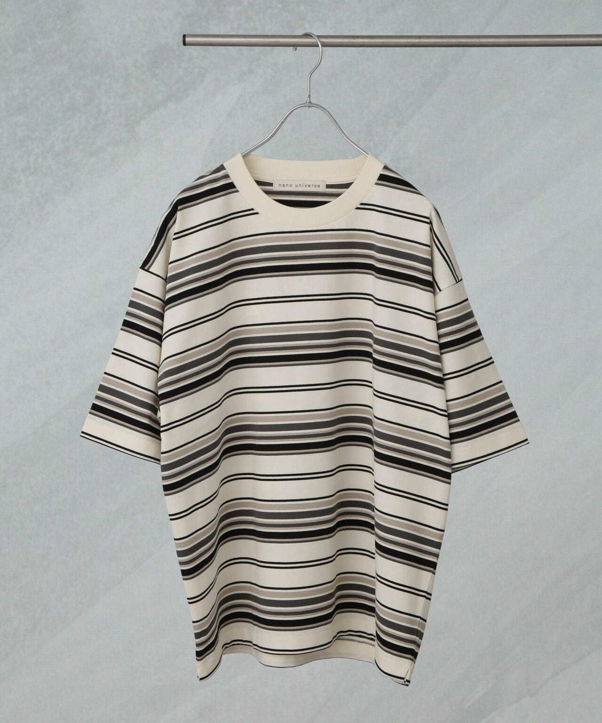 マルチボーダーリラックスTシャツ 半袖 6725124237