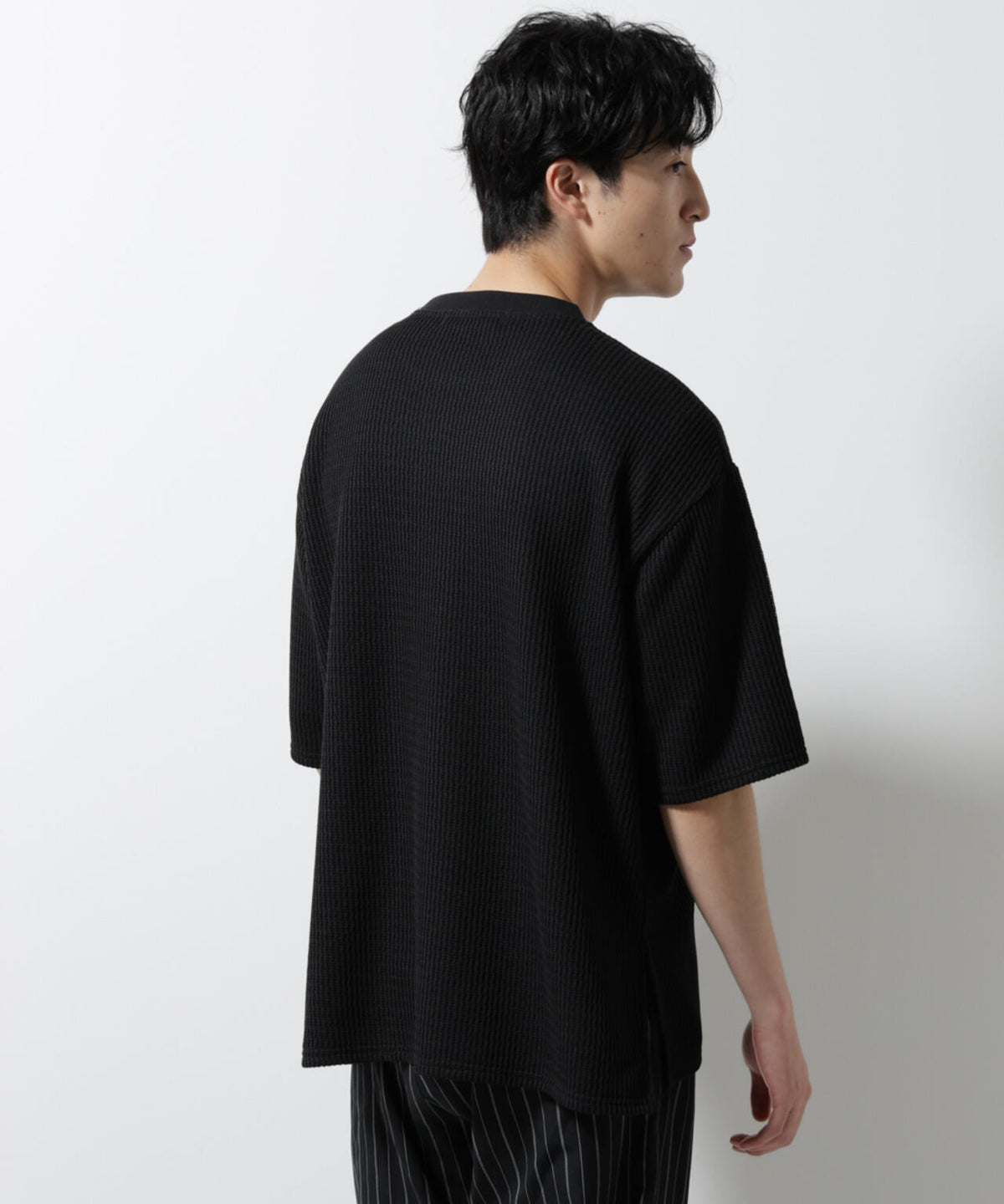 ジャガードニットソーTシャツ 半袖(セットアップ可) 6725124241