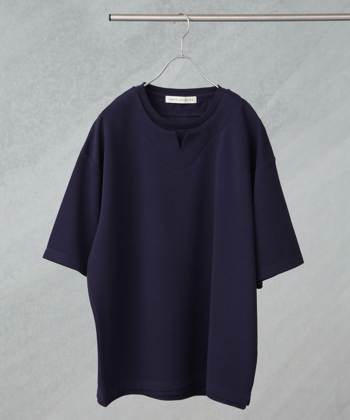 フェイクレイヤードキーネックTシャツ 半袖 6725124246