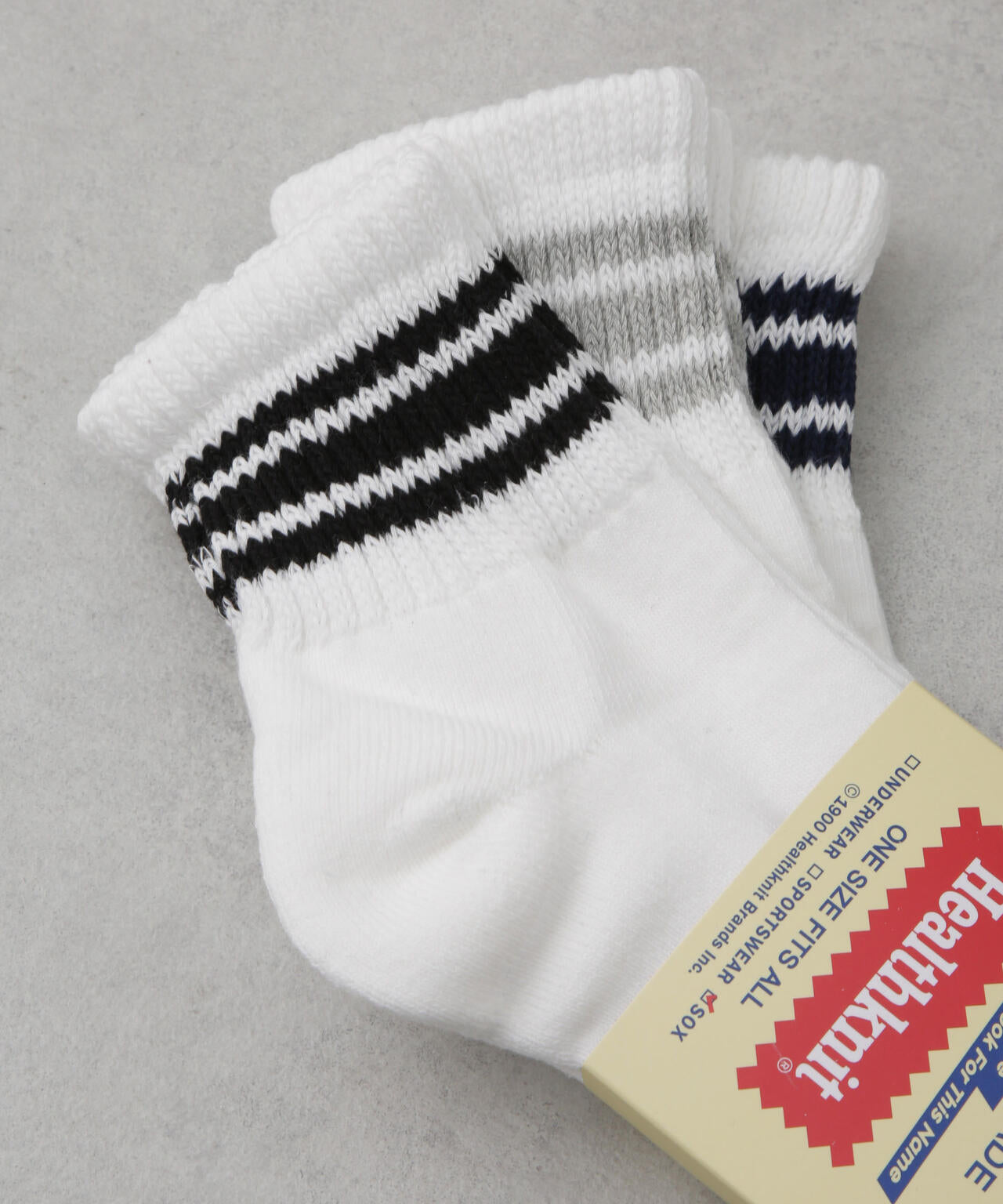 Healthknit/3本ライン ソックス アソート3足セット 6725151202