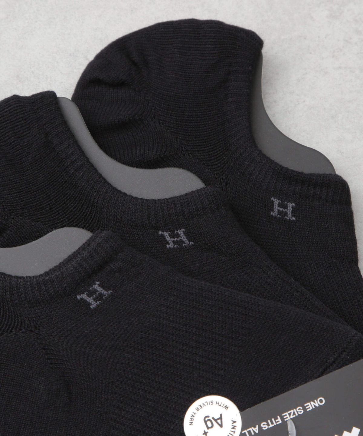 Healthknit/ブラック無地 Ag+ 6725151205