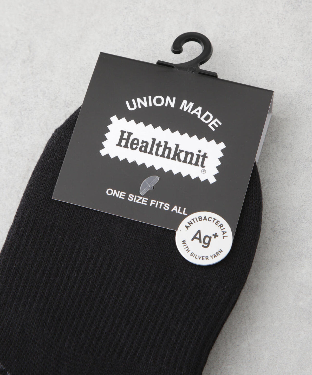 Healthknit/ブラック無地 Ag+ 6725151205