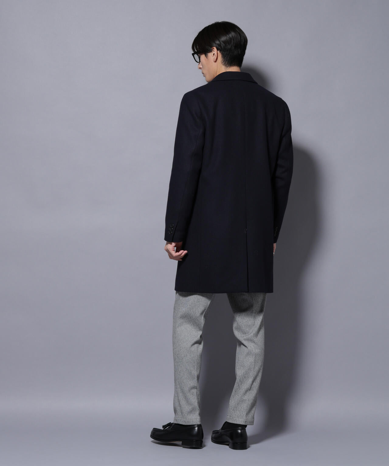 ウール/Nメルトンチェスターコート 6725211206