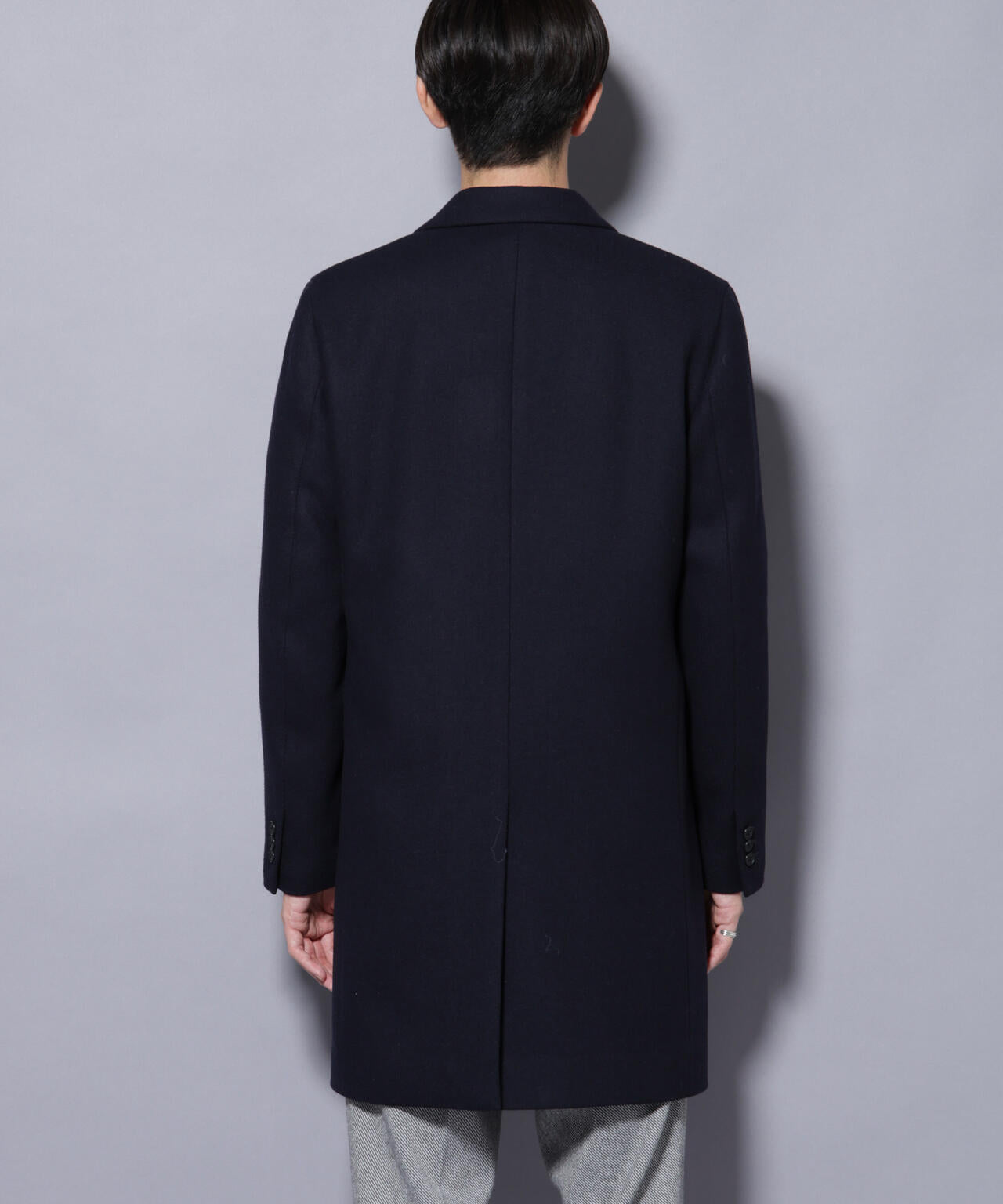 ウール/Nメルトンチェスターコート 6725211206