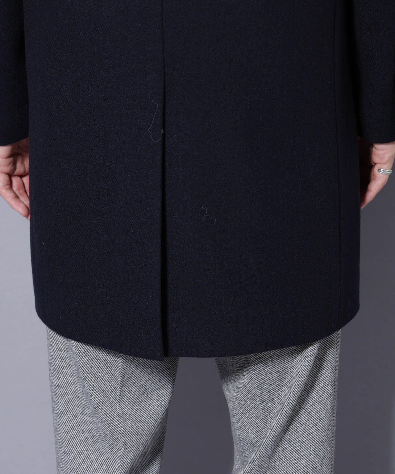 ウール/Nメルトンチェスターコート 6725211206