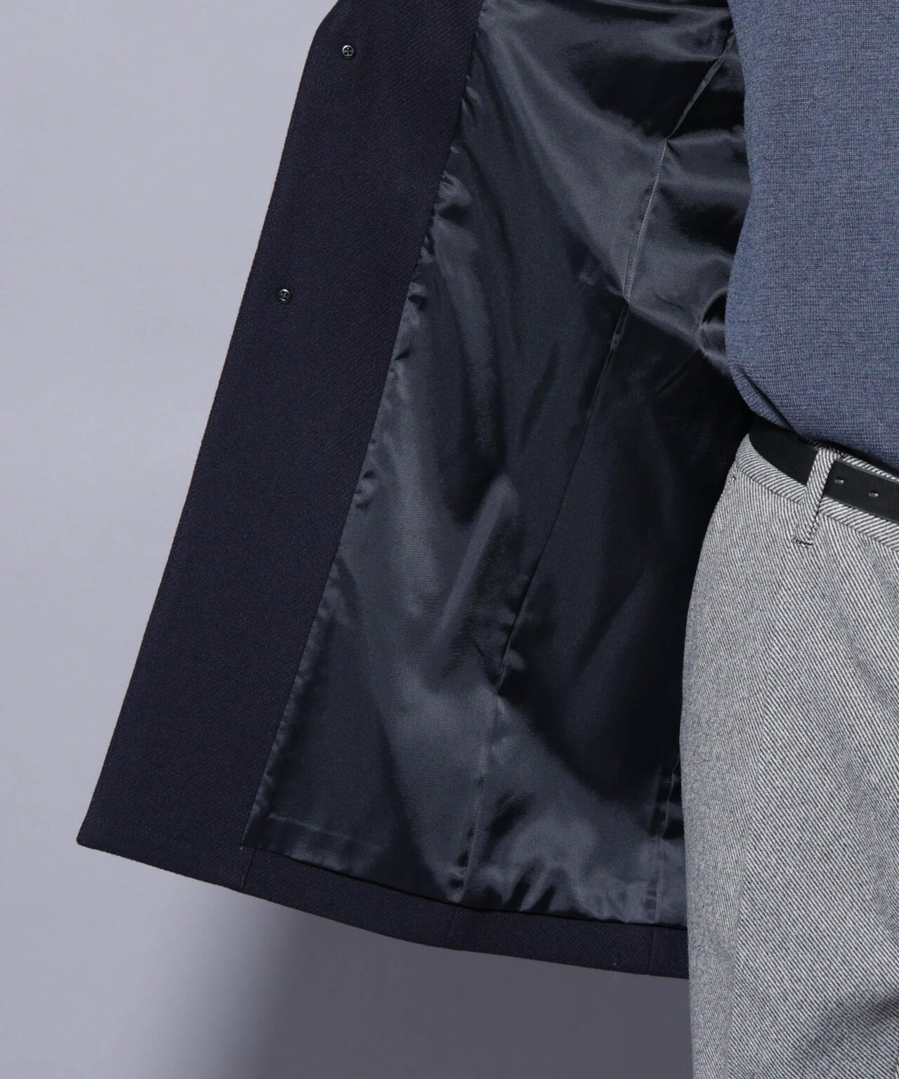 ウール/Nメルトンチェスターコート 6725211206