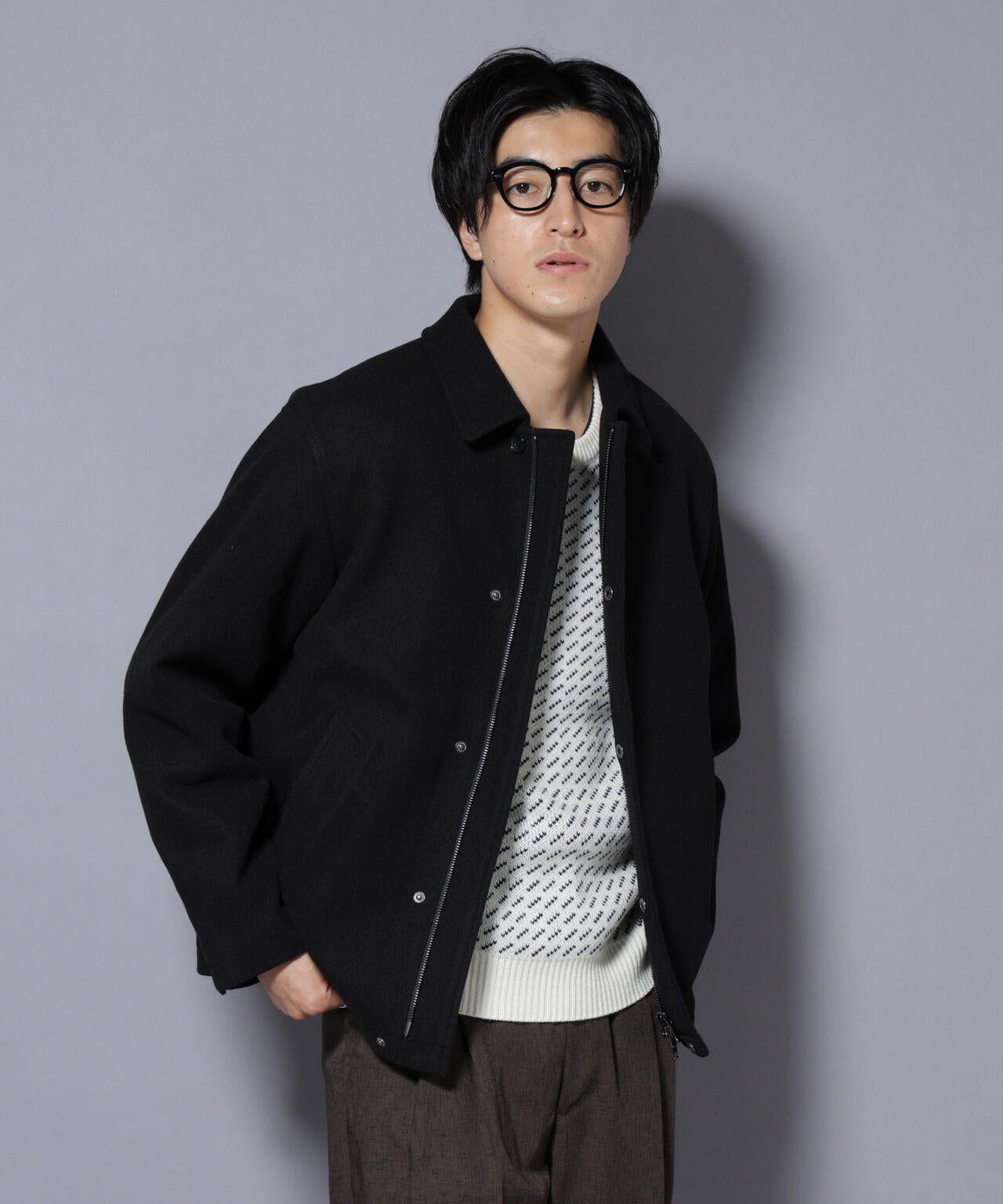 テックメルトンショートブルゾン 6725212202