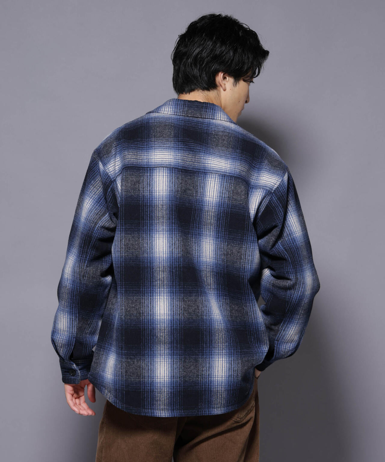 テックメルトンチェックシャツブルゾン 6725212211