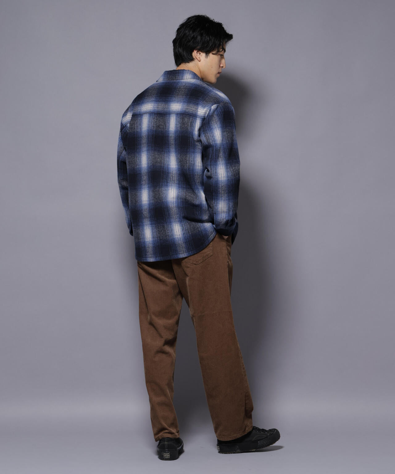 テックメルトンチェックシャツブルゾン 6725212211