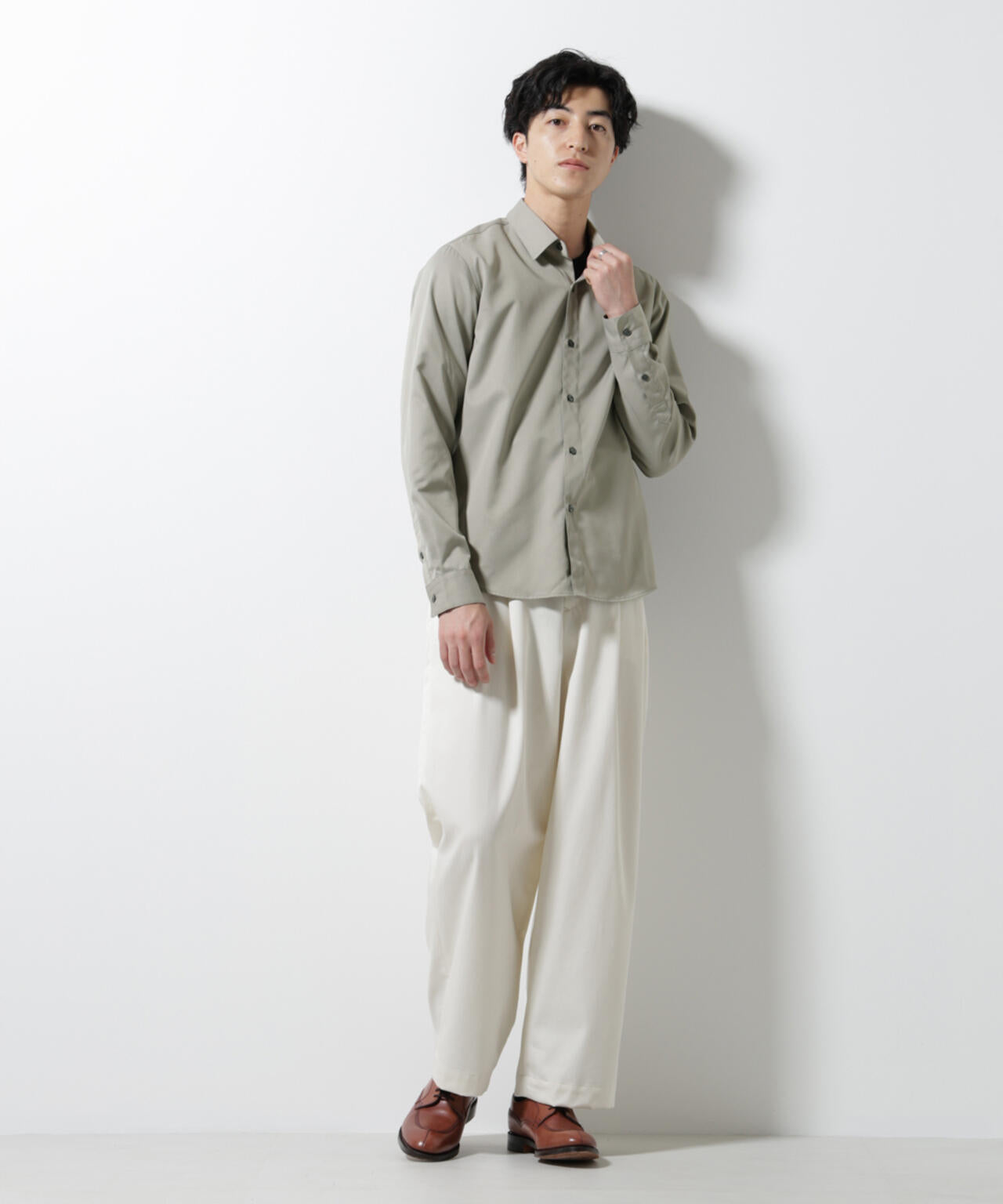 スタンダードレギュラーカラーシャツ/長袖 6725220201