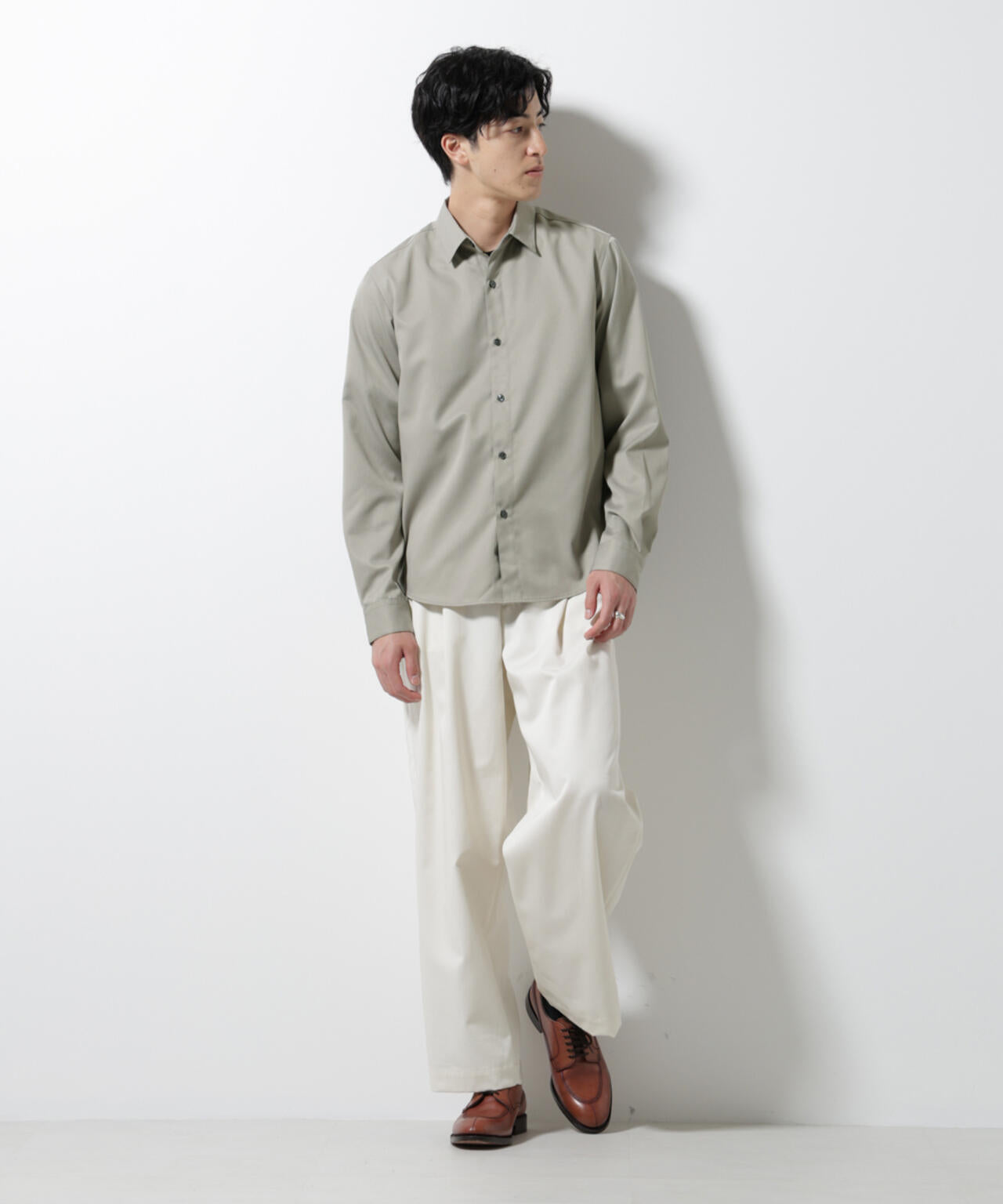 スタンダードレギュラーカラーシャツ/長袖 6725220201