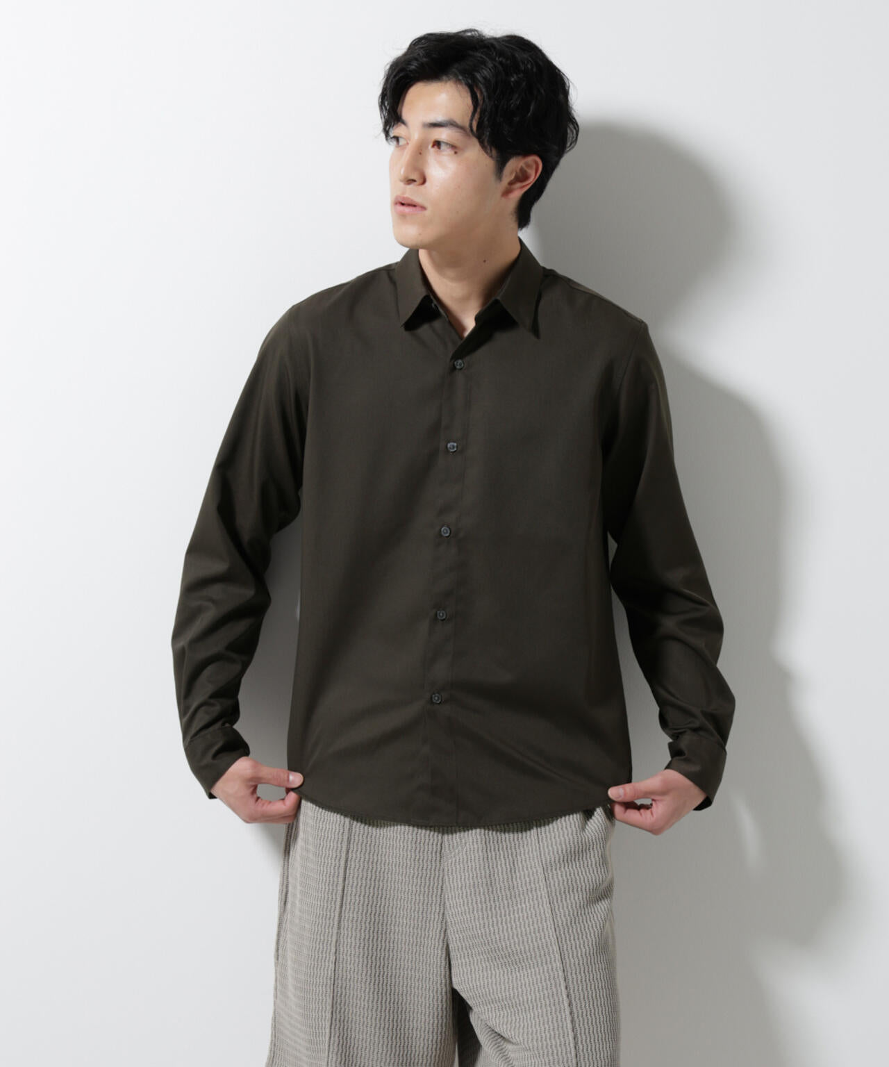 スタンダードレギュラーカラーシャツ/長袖 6725220201