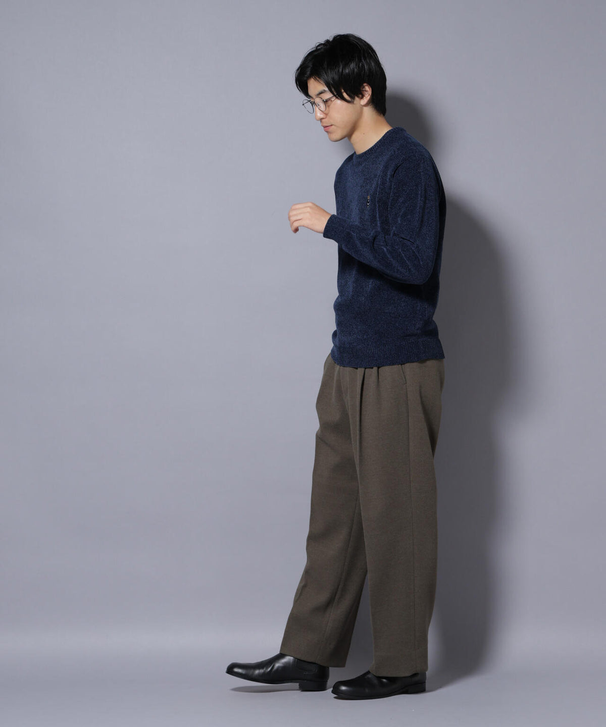 ナノベアモールニットクルーネック 1 6725222201