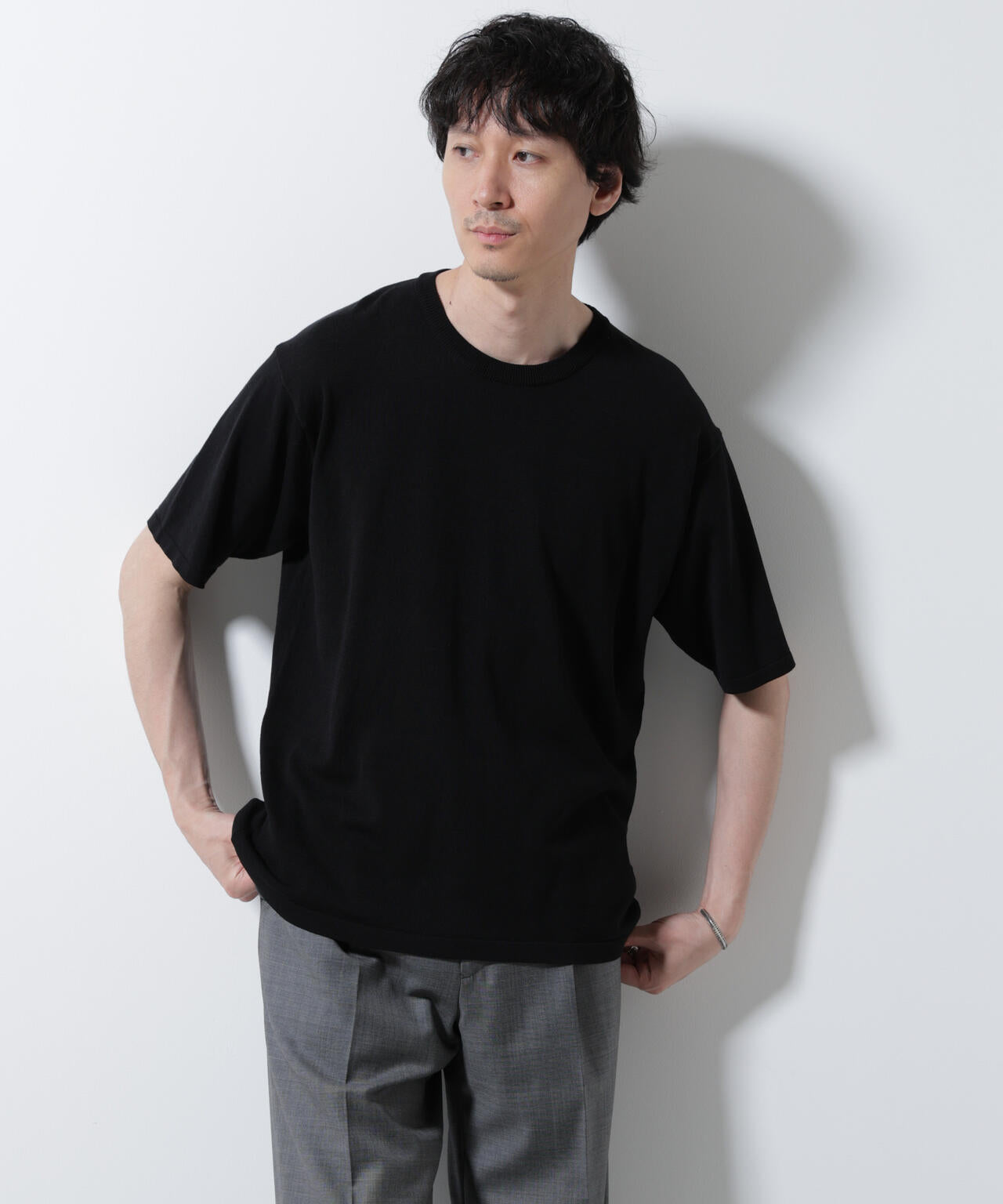 シルキータッチニットTシャツ 半袖 6725222204
