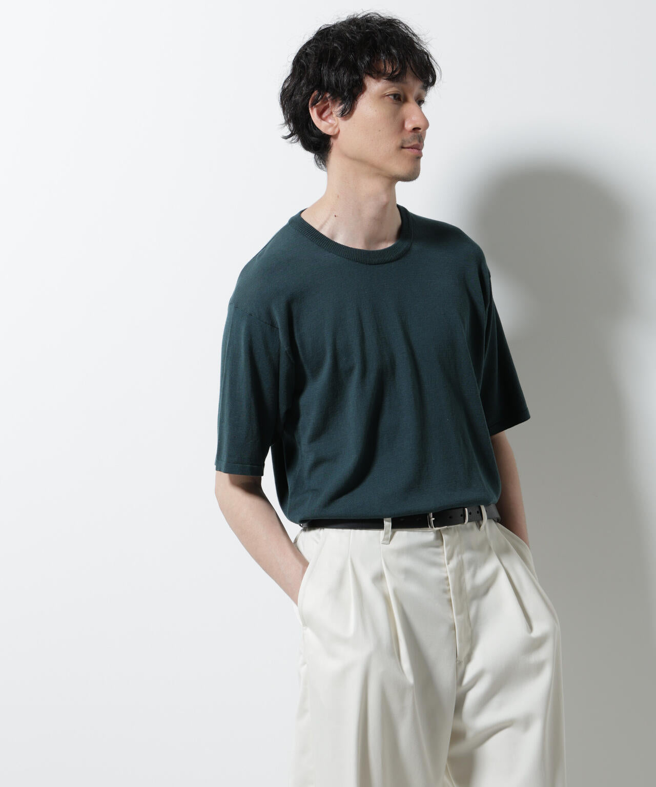 シルキータッチニットTシャツ 半袖 6725222204