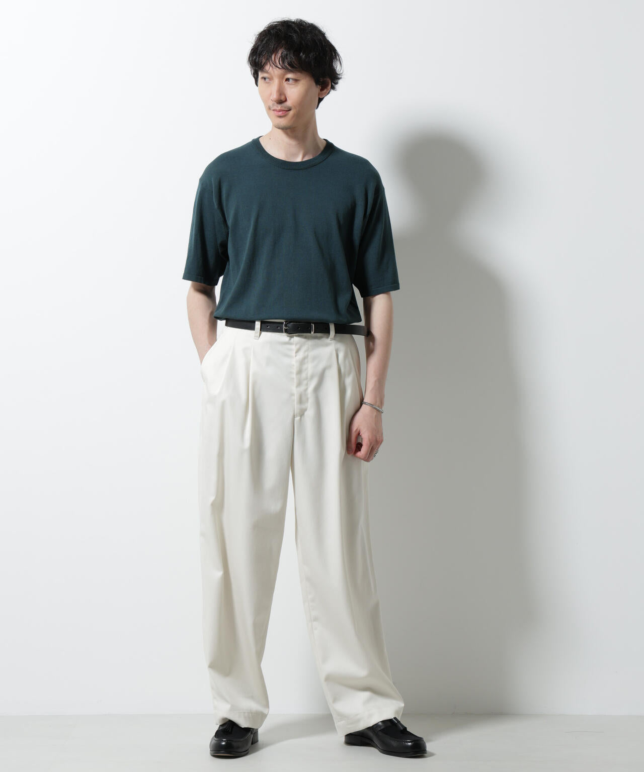 シルキータッチニットTシャツ 半袖 6725222204