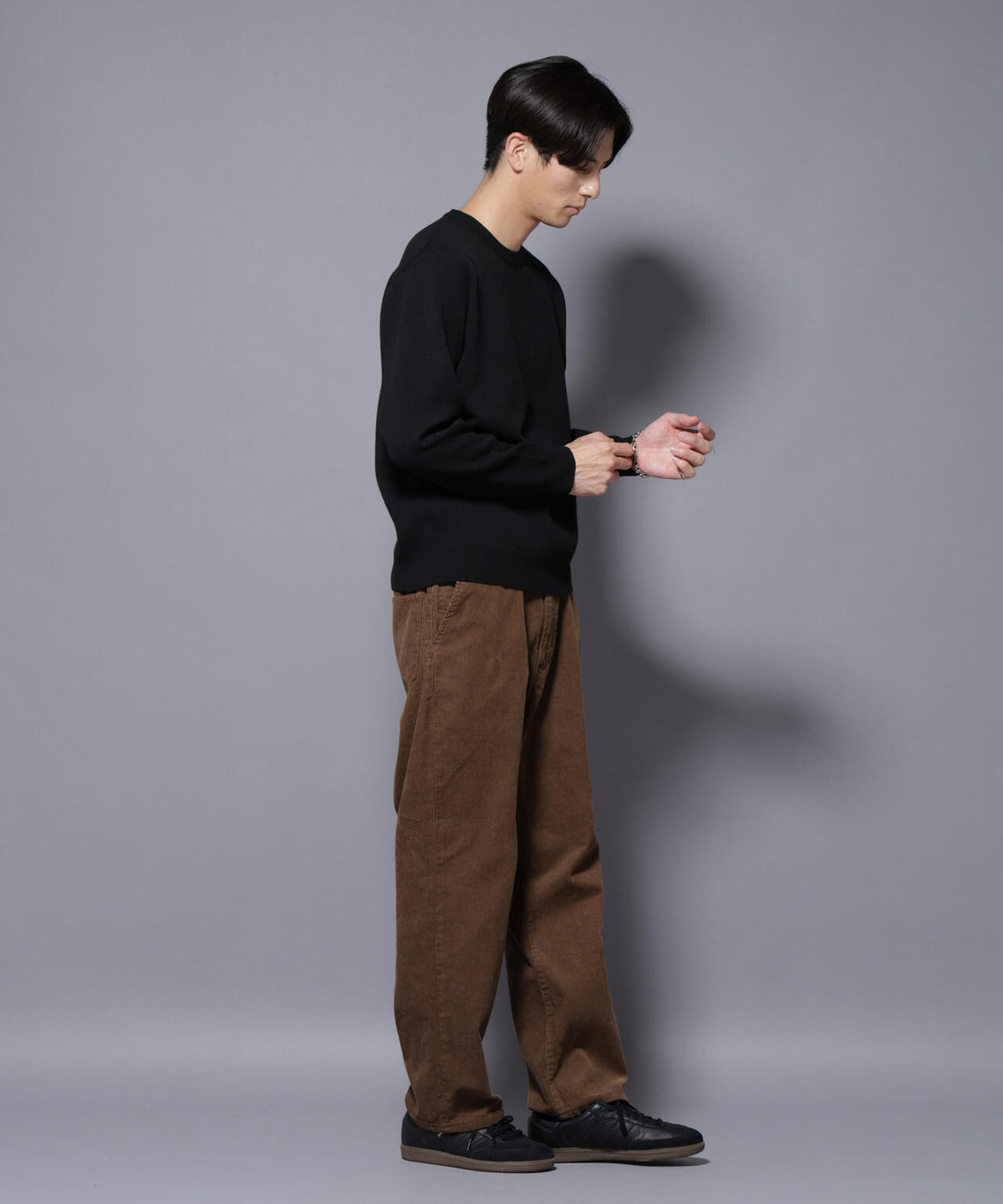 シルク混クルーネックニット 6725222227