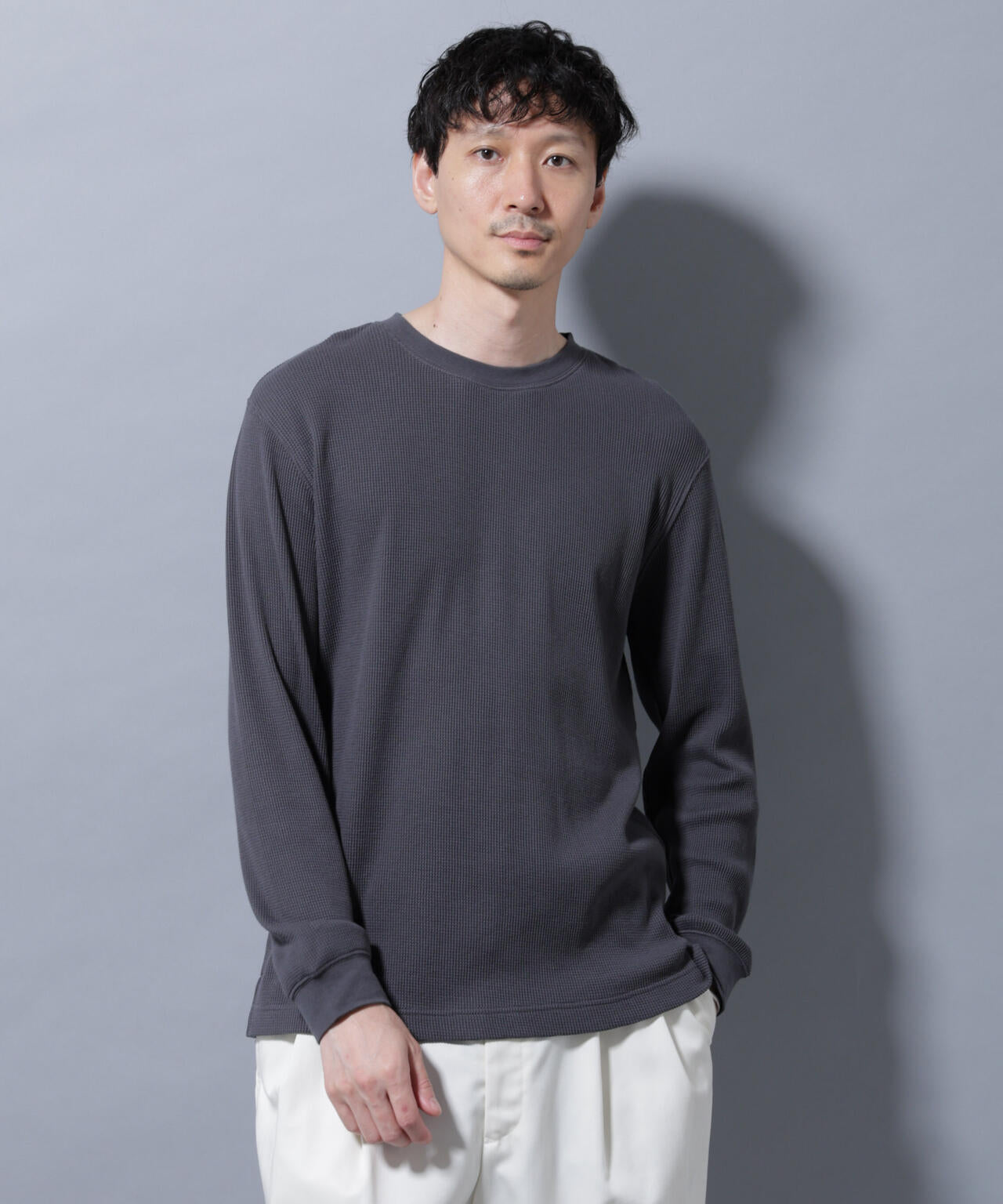 アンチスメルワッフルTシャツ 長袖 6725223212
