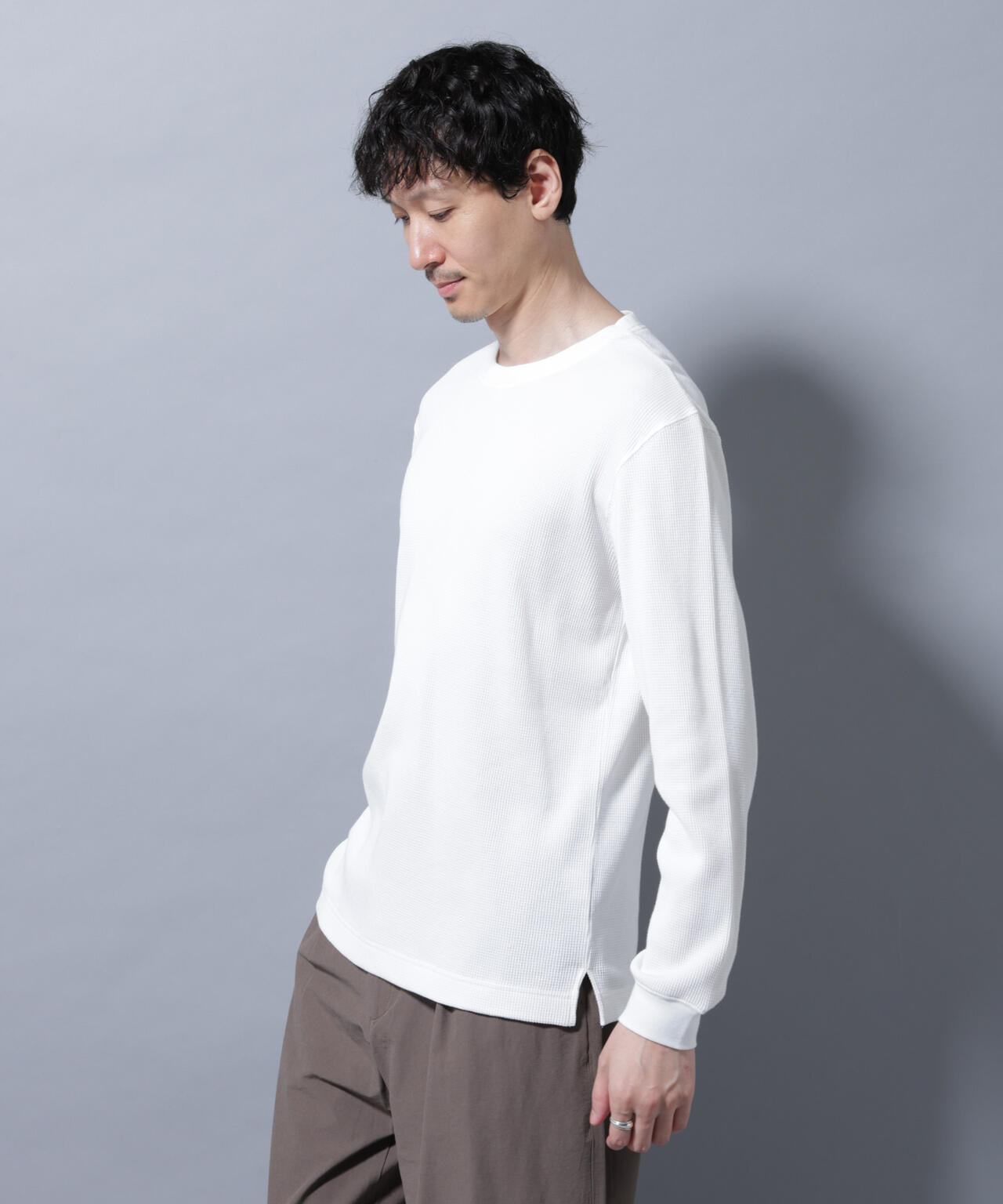 アンチスメルワッフルTシャツ 長袖 6725223212