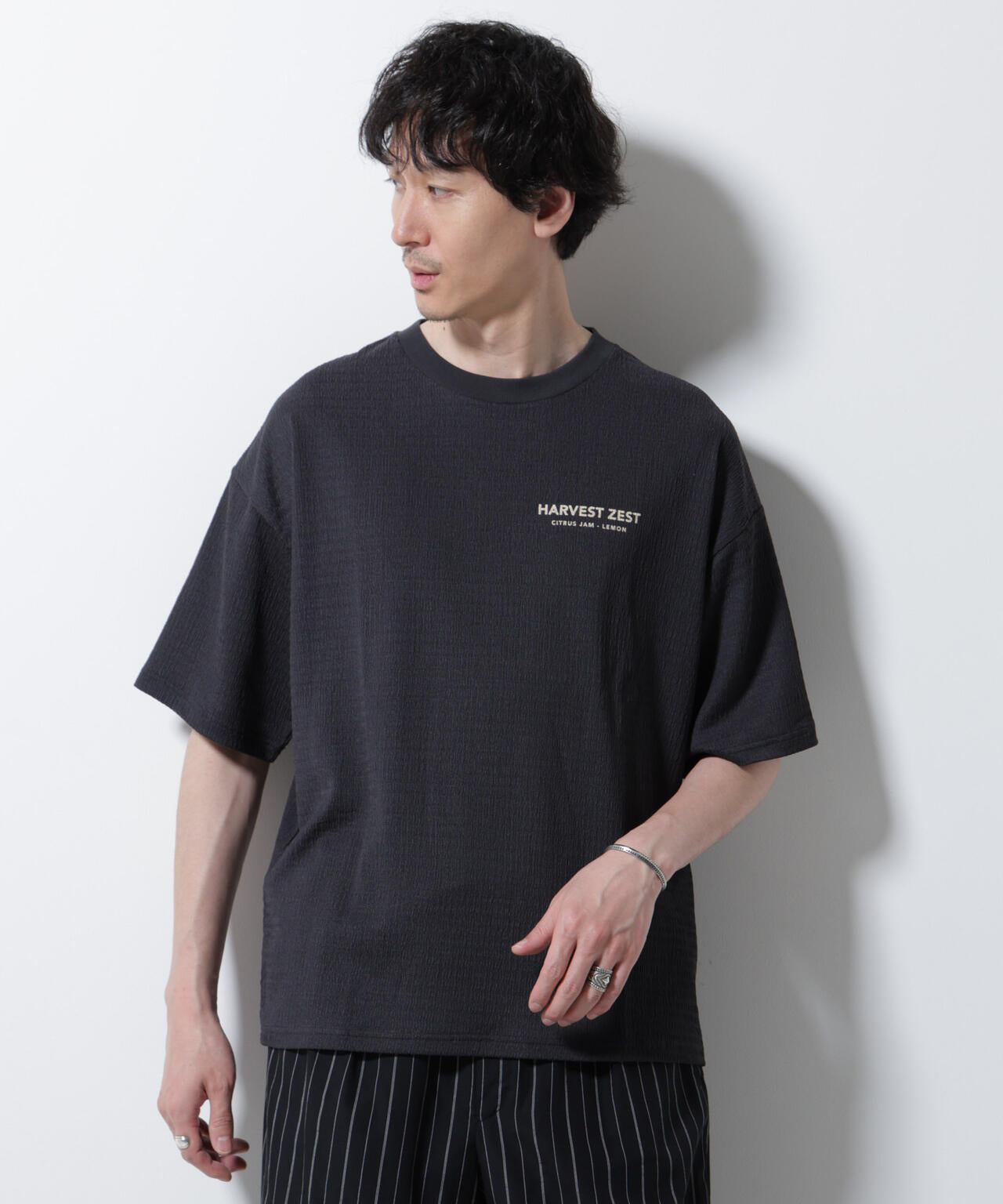 楊柳プリントTシャツ 半袖 6725224207