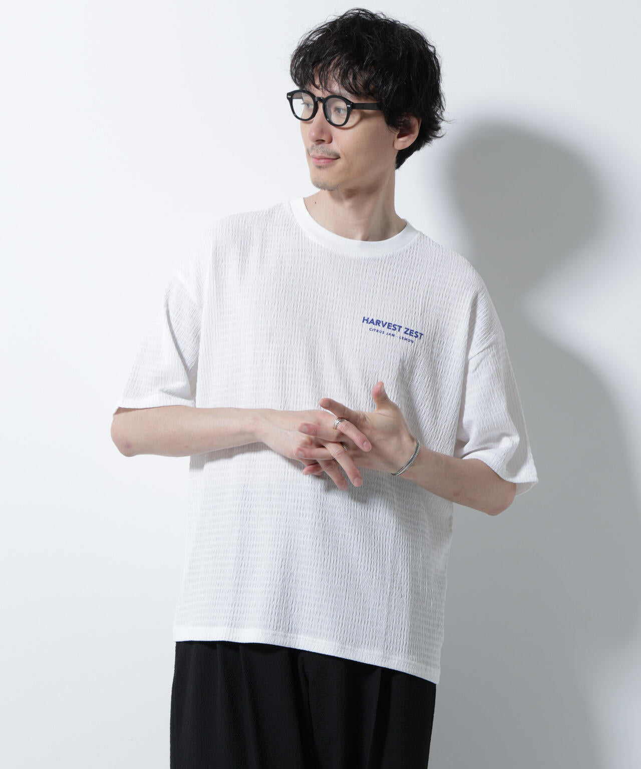 楊柳プリントTシャツ 半袖 6725224207