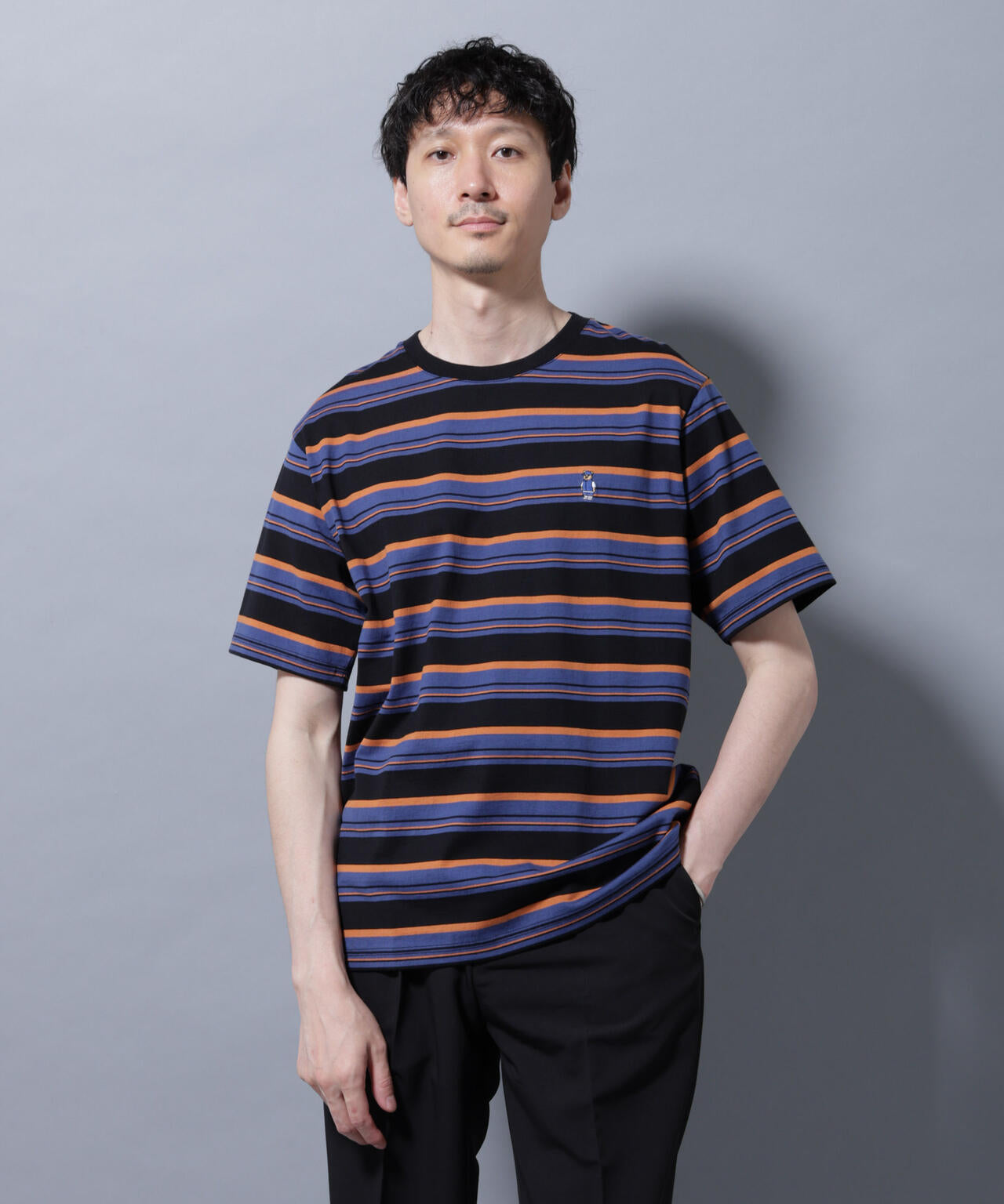 ナノベアボーダーTシャツ 半袖 6725224209