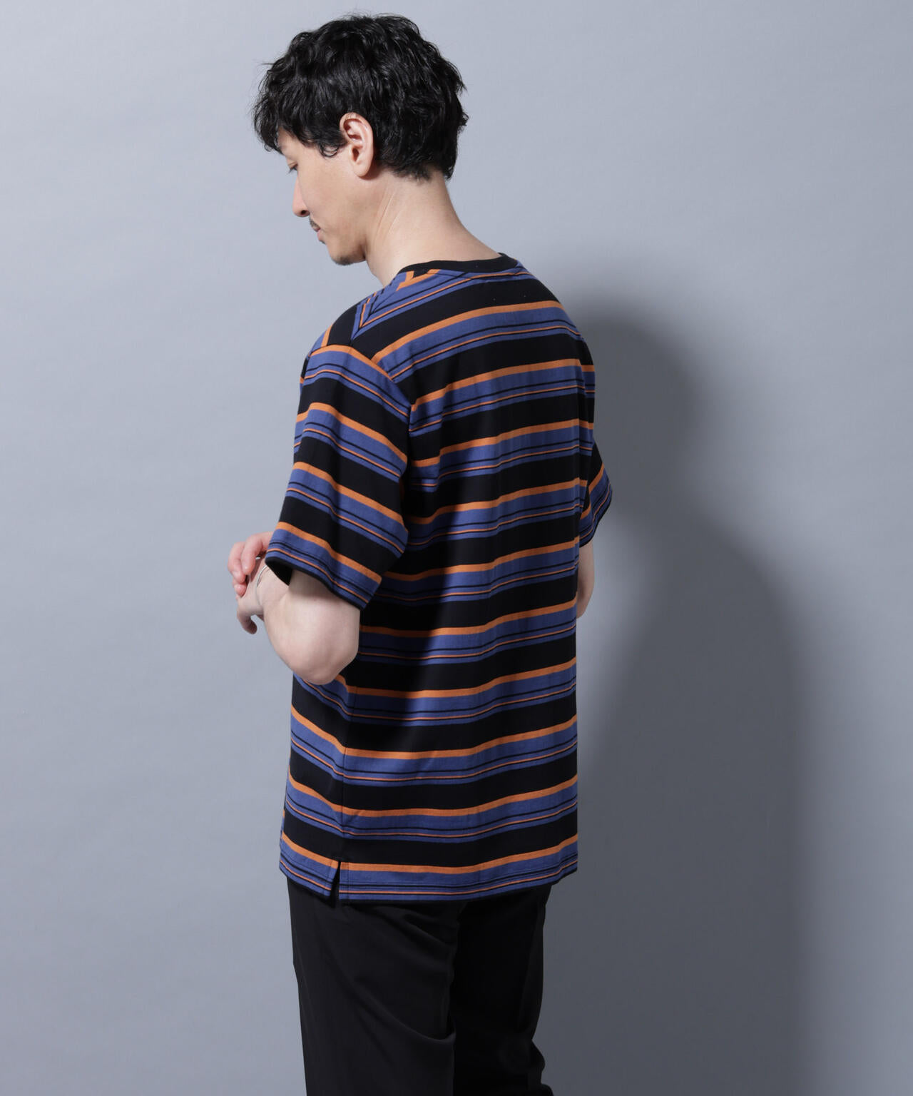 ナノベアボーダーTシャツ 半袖 6725224209