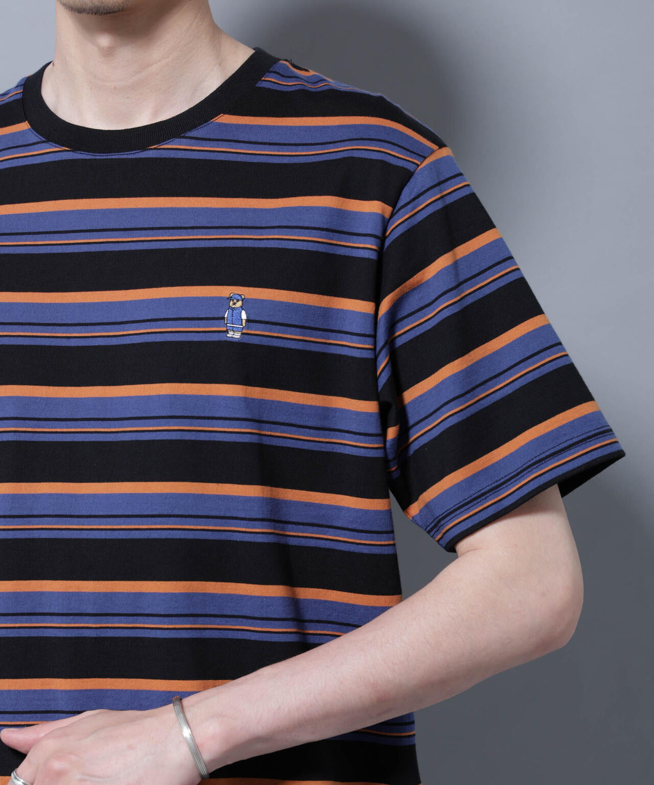 ナノベアボーダーTシャツ 半袖 6725224209
