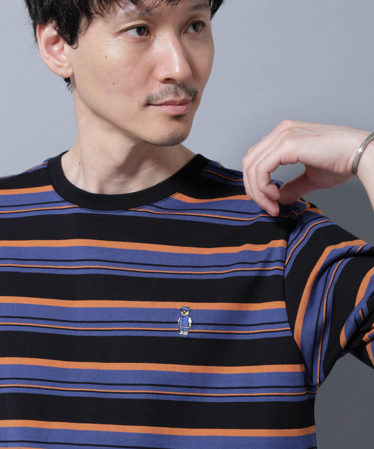 ナノベアボーダーTシャツ 半袖 6725224209