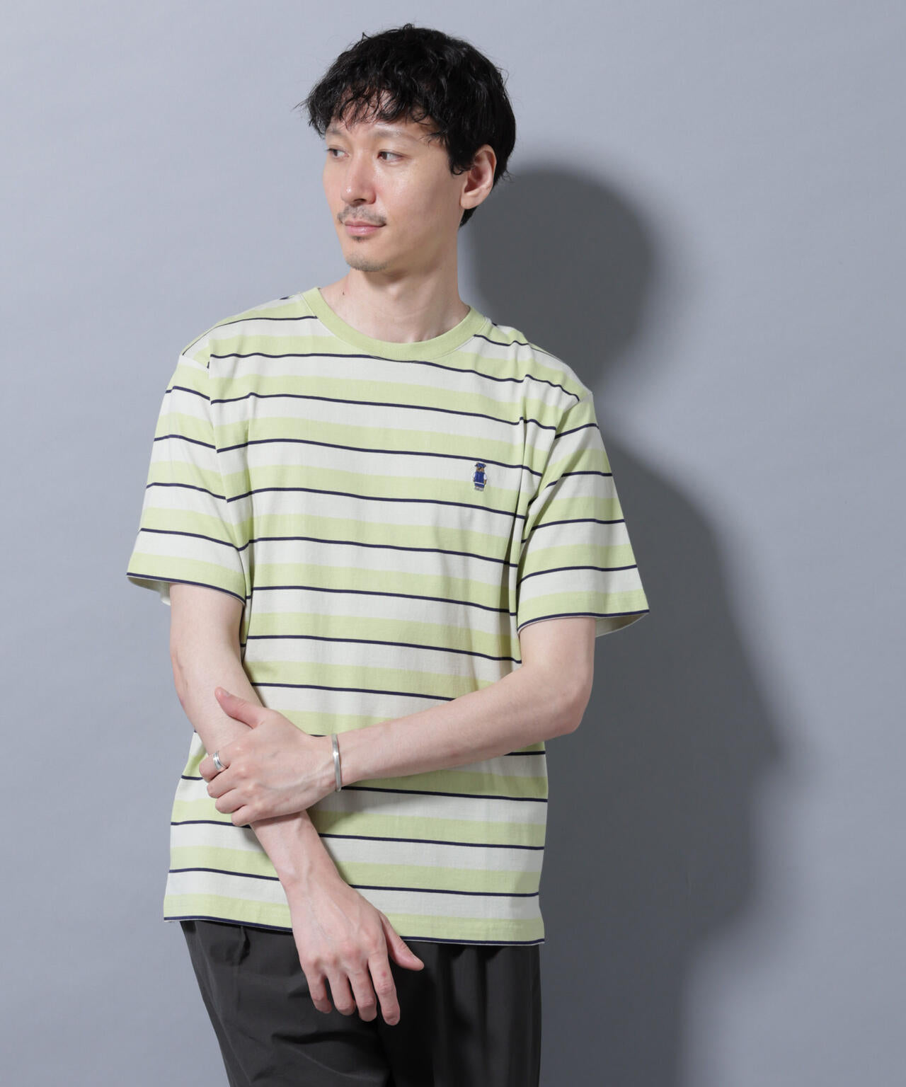 ナノベアボーダーTシャツ 半袖 6725224209