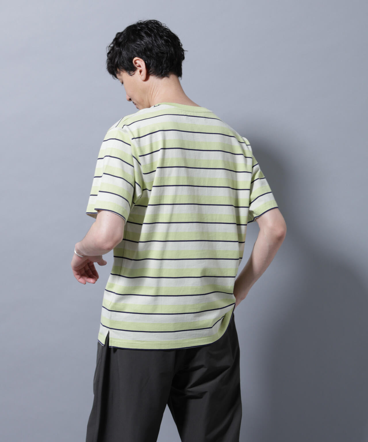 ナノベアボーダーTシャツ 半袖 6725224209
