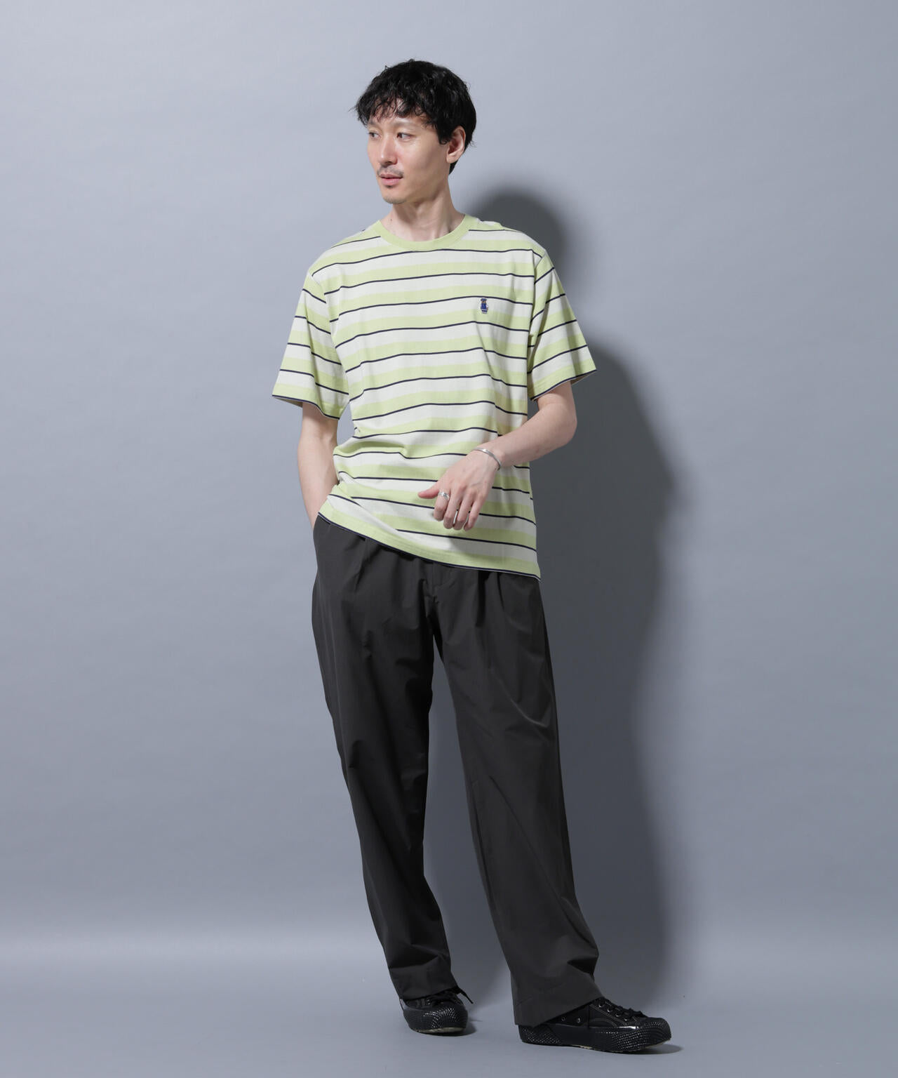 ナノベアボーダーTシャツ 半袖 6725224209