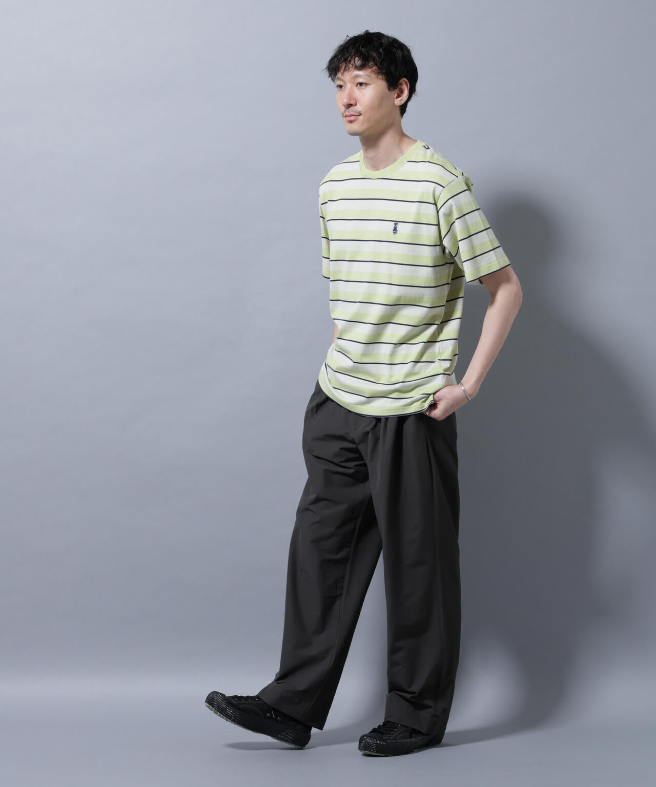 ナノベアボーダーTシャツ 半袖 6725224209