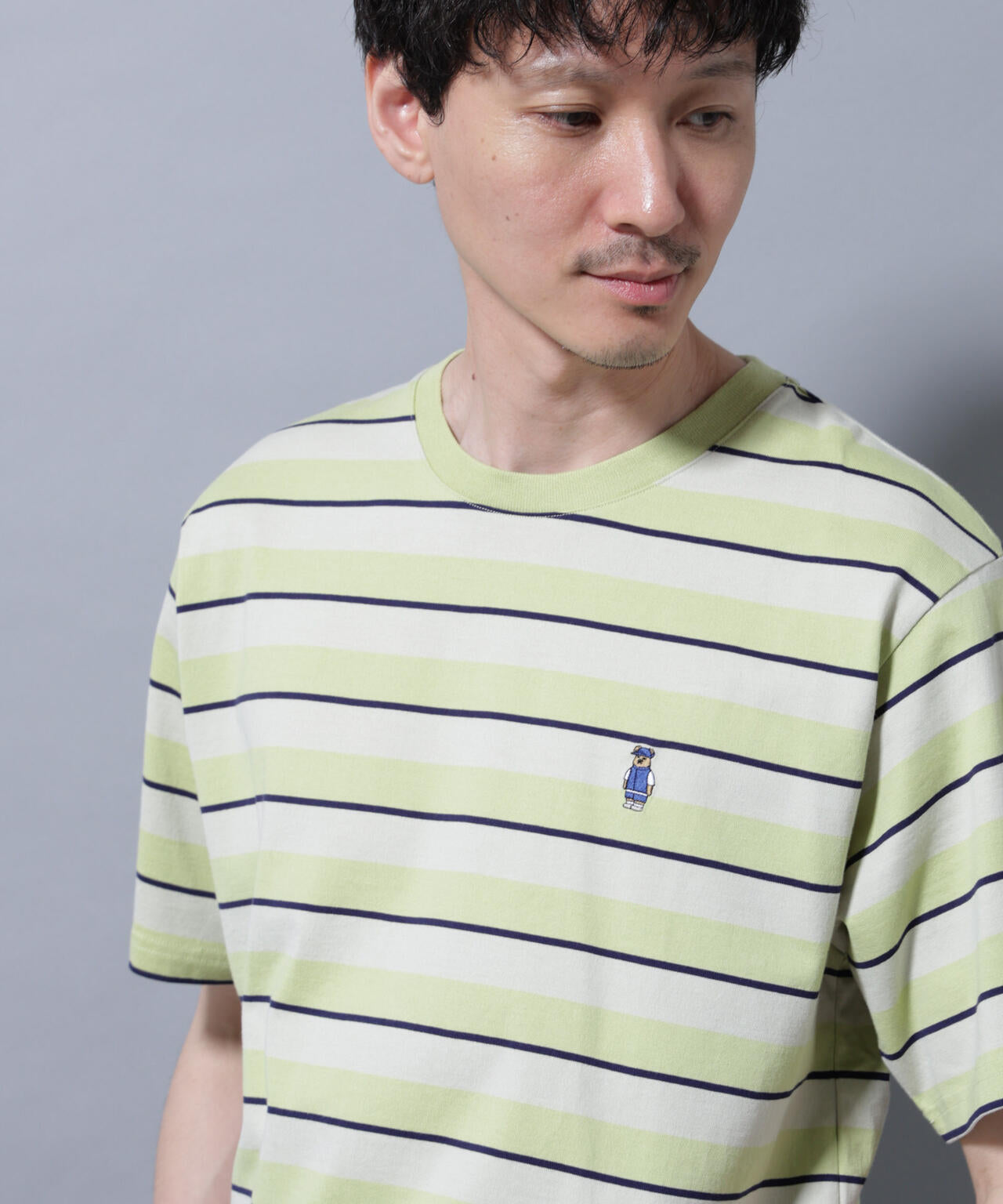 ナノベアボーダーTシャツ 半袖 6725224209